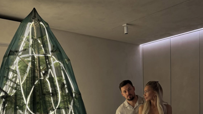 FOTO: Erika Eliášová ukázala vánoční stromek.