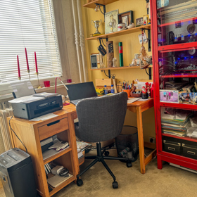 Pohled na Petrovu pracovnu