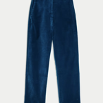 Sametové kalhoty s rovnými nohavicemi a vysokým podílem bavlny, Marks&Spencer, 1499 Kč