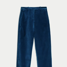 Sametové kalhoty s rovnými nohavicemi a vysokým podílem bavlny, Marks&Spencer, 1499 Kč