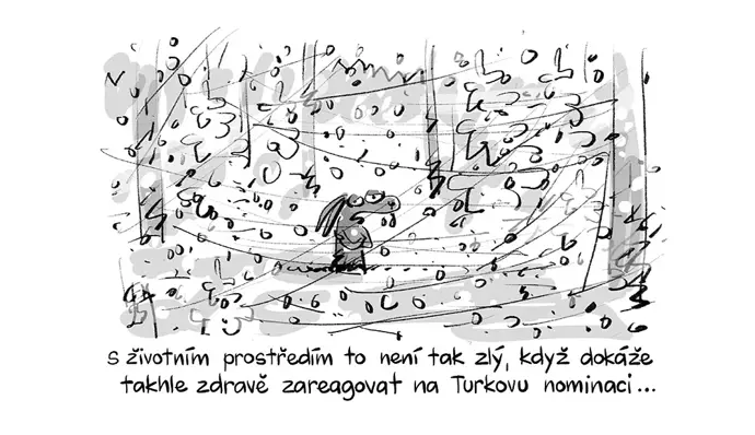 FOTO: Koláž parodujující Filipa Turka. – stránka 4