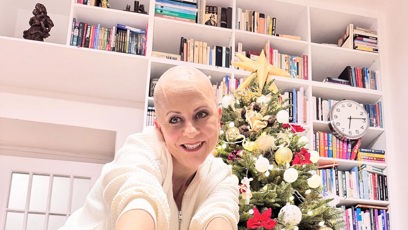 FOTO: Laďka Něrgešová u stromečku.