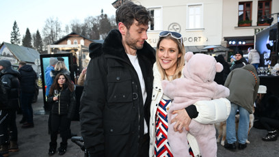 FOTO: Kateřina Klausová s partnerem a dcerou.