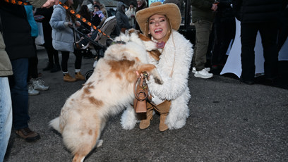 FOTO: Andrea Verešová okouzlila i pejska.