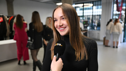 FOTO: Kateřina Ujfaluši při rozhovoru pro eXtra.cz.