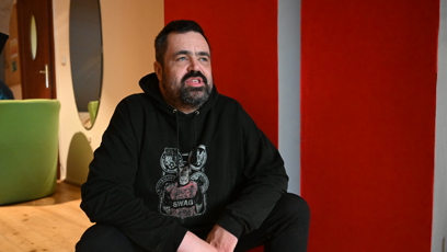 FOTO: Pavel Novotný na tiskové konferenci Clashe 14.