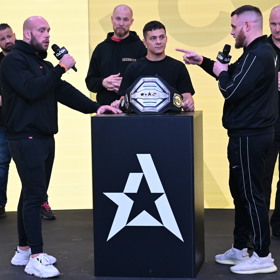 René Rendys a Jan Rybka na závěrečné tiskové konferenci Clashe 14.