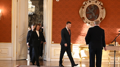 FOTO: Prezident Petr Pavel jmenoval Andreje Babiše premiérem.