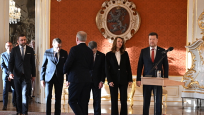 FOTO: Prezident Petr Pavel jmenoval Andreje Babiše premiérem.