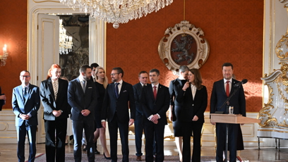 FOTO: Prezident Petr Pavel jmenoval Andreje Babiše premiérem.