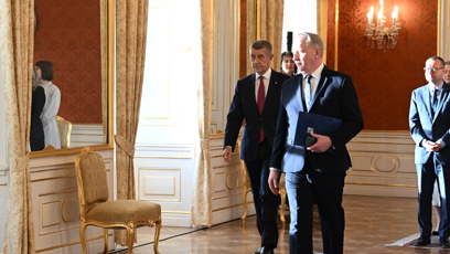 FOTO: Prezident Petr Pavel jmenoval Andreje Babiše premiérem.