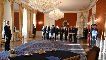 FOTO: Prezident Petr Pavel jmenoval Andreje Babiše premiérem.