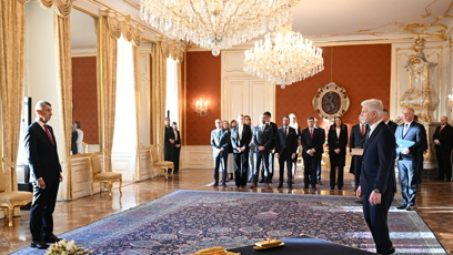 FOTO: Prezident Petr Pavel jmenoval Andreje Babiše premiérem.