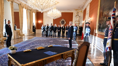 FOTO: Prezident Petr Pavel jmenoval Andreje Babiše premiérem.