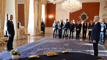 FOTO: Prezident Petr Pavel jmenoval Andreje Babiše premiérem.