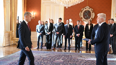FOTO: Prezident Petr Pavel jmenoval Andreje Babiše premiérem.