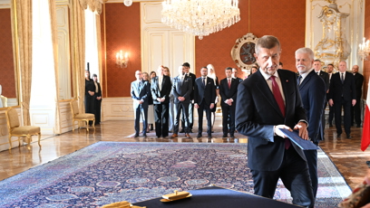 FOTO: Prezident Petr Pavel jmenoval Andreje Babiše premiérem.