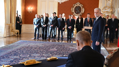 FOTO: Prezident Petr Pavel jmenoval Andreje Babiše premiérem.