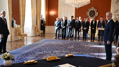 FOTO: Prezident Petr Pavel jmenoval Andreje Babiše premiérem.