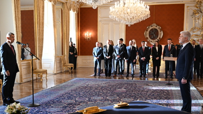 FOTO: Prezident Petr Pavel jmenoval Andreje Babiše premiérem.