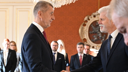 FOTO: Prezident Petr Pavel jmenoval Andreje Babiše premiérem.
