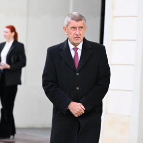 Andrej Babiš na Pražském Hradě.