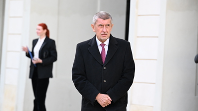 FOTO: Andrej Babiš na Pražském Hradě.