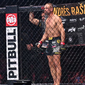 Ondřej Raška v kleci působil sebevědomě.