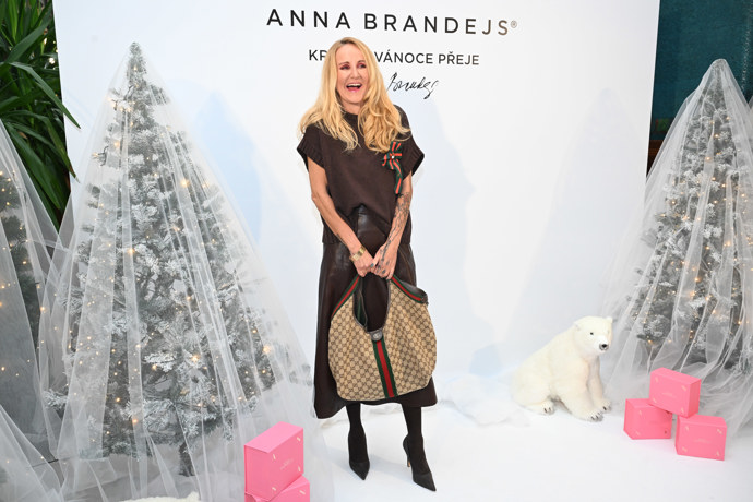 FOTO: Vendula Pizingerová dorazila na vánoční večírek Anny Brandejs. – stránka 2