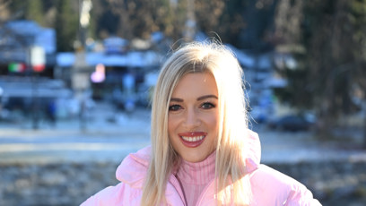 FOTO: Dominika Myslivcová na zahájení sezóny ve Špindlerově Mlýně.