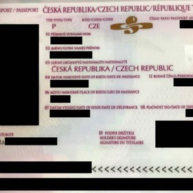 Ve zveřejněných dokumentech byl i český pas.