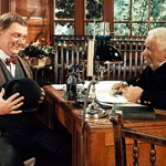 Kvůli této roli musel Rudolf Hrušínský přibrat dvacet kilo. Na snímku vlevo.