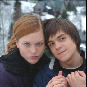 Ester Geislerová a Jiří Mádl ve filmu Snowboarďáci.