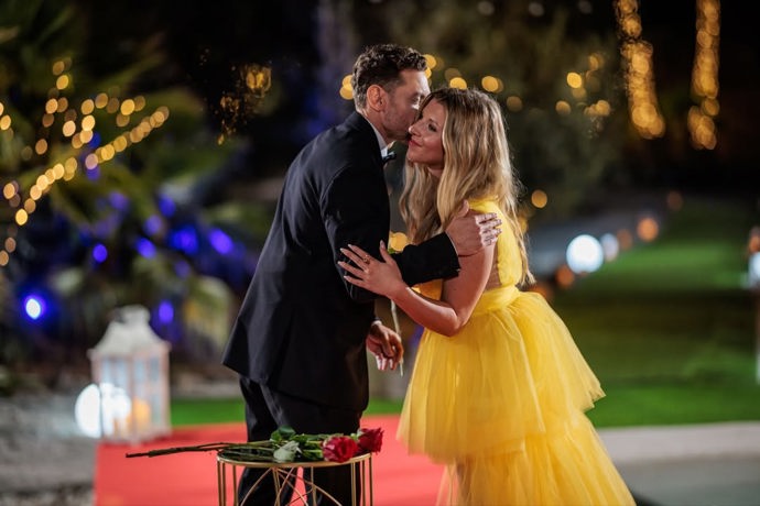 FOTO: Kristýna Slavíková s Miroslavem Dubovickým během působení v reality show Bachelor 2025.