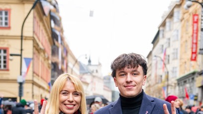 FOTO: Danuše Nerudová se svým starším synem Filipem.