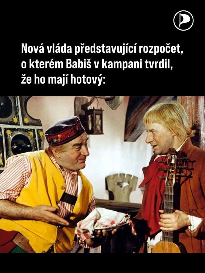 FOTO: Piráti se trefují do Babišovy vlády. – stránka 1