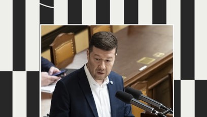 FOTO: Piráti si utahují z Tomia Okamury.