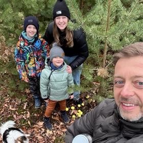 Vít Rakušan s rodinou.