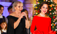 Elegantní Bára Basiková a nepřehlédnutelná Alex Mynářová v rudé. Slavné krásky ovládly Pražský hrad