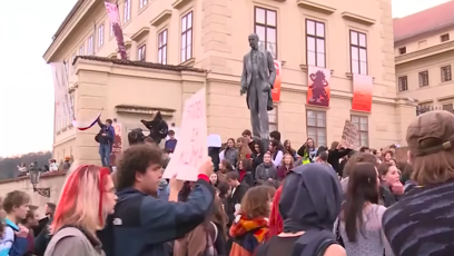 FOTO: Demonstrace proti Motoristům.