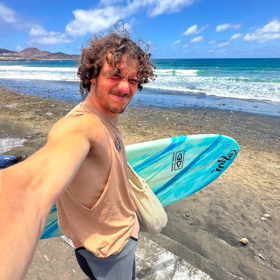 Jan Zabystřan u moře.