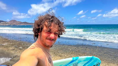 FOTO: Jan Zabystřan u moře.