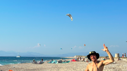 FOTO: Jan Zabystřan u moře.