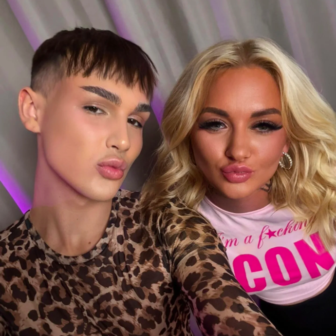 FOTO: Selfie Tadeáše Kuběnky a Karolíny Kavalové.