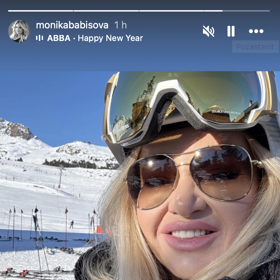 Monika Babišová všem popřála štastný nový rok.