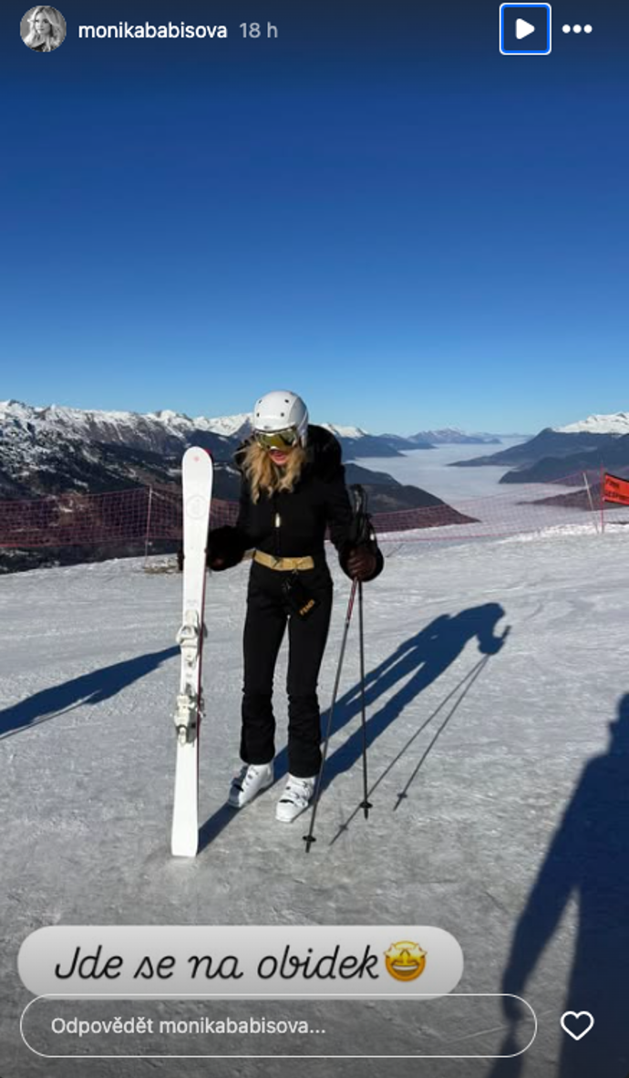 FOTO: Monika Babišová si užívá zimních radovánek. – stránka 1