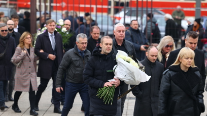FOTO: Pavel Cejnar na pohřbu Patrika Hezuckého.