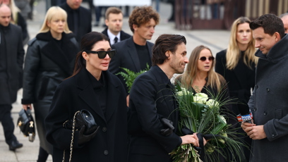 FOTO: Leoš Mareš na pohřbu Patrika Hezuckého.