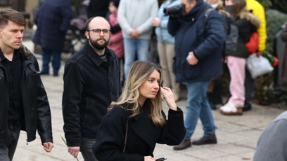 FOTO: Přátelé a kolegové se přišli naposledy rozloučit s Patrikem Hezuckým.