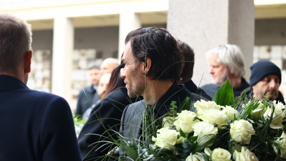 FOTO: Leoš Mareš na pohřbu Patrika Hezuckého.